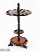 A Golf Club Round Display Stand can hold up to 24 club on 2 levels, with tri feet, painted MDF G+ #