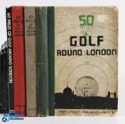 Collection of Late 1930s Golf Course Annual Guides Around London (4) - 50 Miles of Golf Round London
