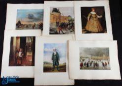 1981 Open Golf Championship Dennis Curran - set of 4 Prints, depicting the Royal St George's 1981