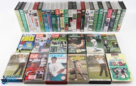 A Collection Golf VHS Videos, to include Benson & Hedges Golden Greats of Golf, The US Open, Nick