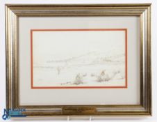 Hopkins, Francis Powell (1830-1913) original watercolour golfing sketch 