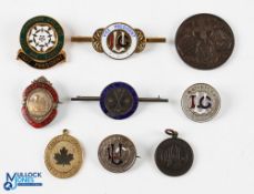 Golf Enamel Members Badges, Tokens Awards, a selection to include Ladies Golf Union badges, with a