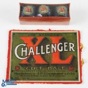 Cochrane's The Challenger XL Mesh Golf Balls made in Scotland, a display packet of 3 fine unused