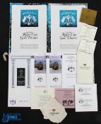 1991 Ryder Cup Kiawah Island Signed Gala Dinner Menu and Other Related Ephemera (10) 2x Gala