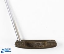 Ping Cushin Jack Nicklaus and Slazenger stamped to the sole putter fitted with a period replaced