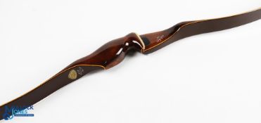 Vintage Archery Red Wing Signed Bob Lee gull recurve bow 58