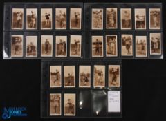 Set of Millhoff Golf Cigarette Cards c1928 complete set of 27/27 titled 'Famous Golfers' real