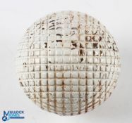 Good Replica Guttie line mesh golf ball - retaining most of the white finish Note: From The Estate
