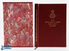 Signed Royal North Devon Golf Club 1864-1989 ltd ed leather bound Club History - signed by both