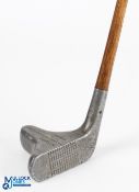 Fred Saunders of Highgate Patent 'straight line' alloy head putter with elongated pointed aiming