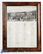 Scarce 1893 Royal North Devon Golf Club original key for The Photogravure of The Members - published