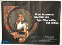 Original Movie/Film Posters (4) 1978 Every Which Way But Loose, 1980 McQueen is Tom Horn, 1980