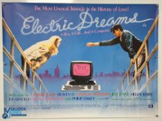 Original Movie/Film Poster – 1984 Electric Dreams A Boy, A Girl and a Computer 40x30” approx.,