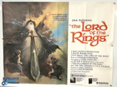 Original Movie /Film Poster 1978 J R R Tolkien’s The Lord of the Rings 40x30” approx. folds, creases