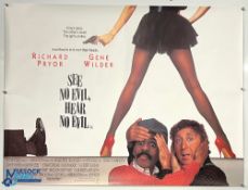 Original Movie/Film Posters (3) – 1986 The Fly t/w 1989 The Fly II and 1989 See No Evil Hear No Evil