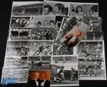 Photographs: Liverpool b&w press photographs generally match action, 1971 players in bath post match