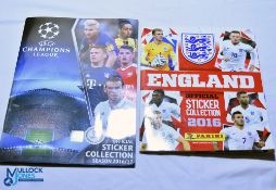 2016-2017 A complete Topps UEFA Champions League Sticker Album and a Panini England Sticker