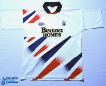 1994/96 Falkirk FC Away football shirt - in white, Matchwinner / Beazer Homes, size 42/44