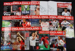 Collection of England international home match programmes to include 2003 Denmark; 2004 Japan/