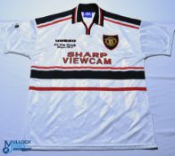 1996-1997 Manchester United FC away football shirt - signed by David Beckham, Teddy Sheringham +