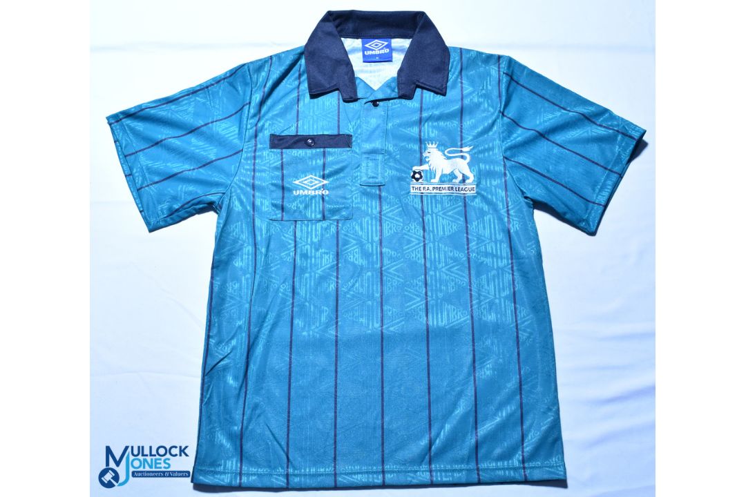 1990s Umbro Premier League Referees Shirt, short sleeve, size M - Image 1 of 2