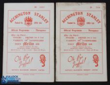 1953/54 Accrington Stanley v Port Vale (FAC semi-finalists this season) Div. 3 (N) 7 November