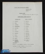 1970/71 Grimsby Town v Bolton Wanderers single sheet friendly match programme 23 January 1971 at