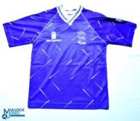 1991 Birmingham City FC home football shirt - Leyland-Daf Cup Final Wembley. Influence. Size 30/