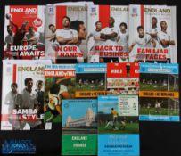 Collection of England international home match programmes 1977 Italy, Netherlands x 2, 1976 Finland,