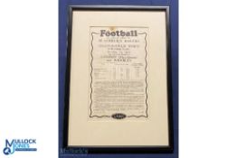 1928 FA Cup Blackburn Rovers v Huddersfield Town LNER Football Train Timetable, 21 April 1928 -