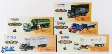 Corgi Classics Whiskey Collection (5) incl' Black & White ERF 11401, Bell's AEC Ergomatic 21303,