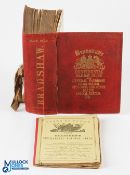 July 1908 Bradshaw's Continental Railway Guide & Plans of Towns, in good used condition, has signs