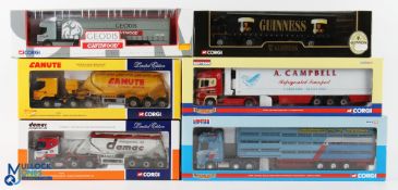 Corgi Diecast Boxed Lorries (6) - inc 76102 Renault Premium powder tanker - Canute Haulage Group