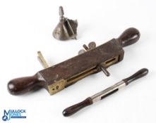 Vintage M F Co Millers Falls no.1 cigar spoke shave Plane -with wear and a damaged blade - with