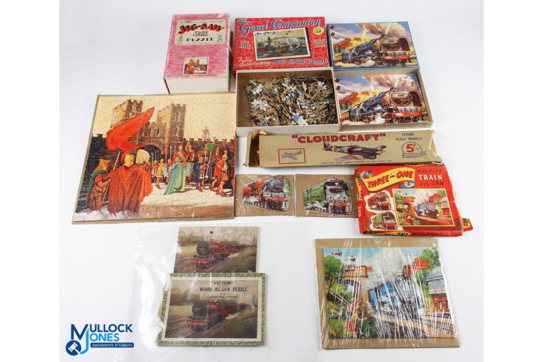 GWR Wooden Jig-Saw Puzzle and Railway Related Card Jig-Saws, to include The Romans at Caerleon, a