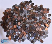 6kg of British Coins, to include pre decimal collection of pennies, halfpennies, threepences,