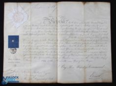 Commission Signed by Queen Victoria Appointing a Lieutenant Colonel in the 94th Foot 1854