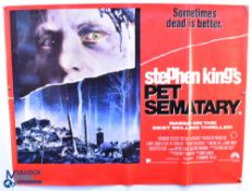 Original Movie/Film Poster - Stephen King - Pet Cemetery 40x30