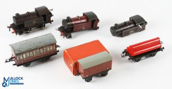 Hornby O Gauge Clockwork BR Type 40 Locomotive, in working condition with Hornby play worn missing