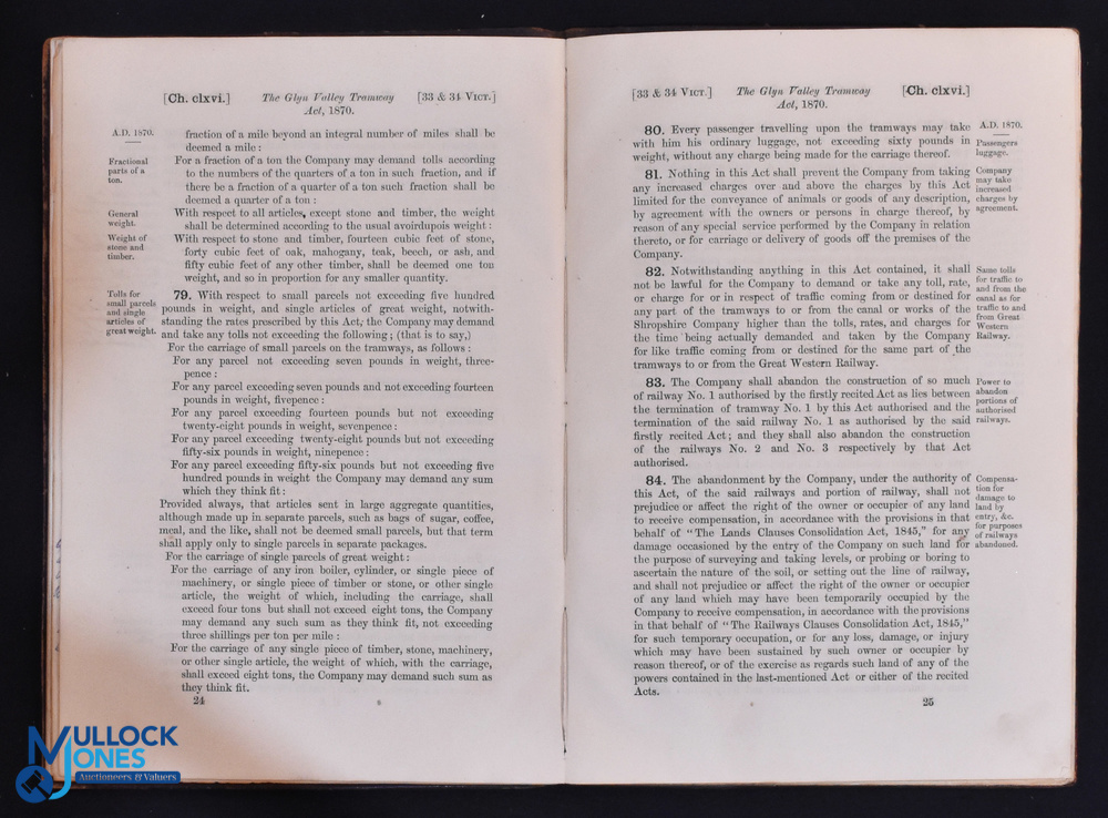Trams - Wales - The Glyn Valley Tramway volume belonging to the original Secretary of the Glyn - Image 3 of 4