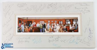 Multi Signed Coronation Street 'The Rovers Return' Print, with signatures of Bill Waddington, Sue