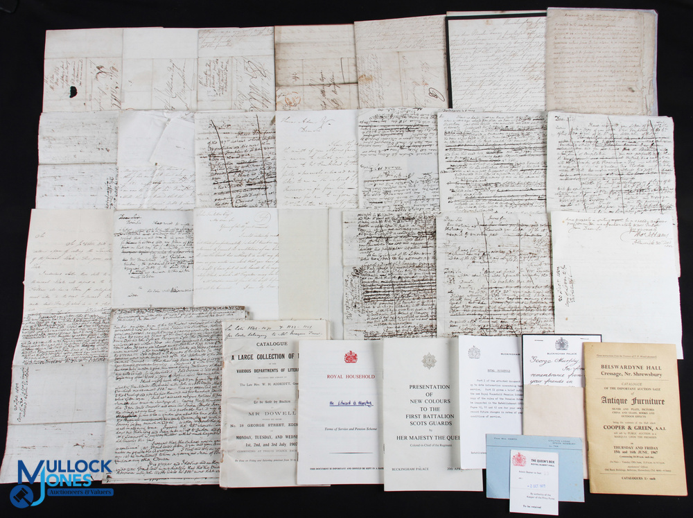 Ephemera/Historical Letters large bundle of late 18th/early 19thc letters in need of further - Image 2 of 2