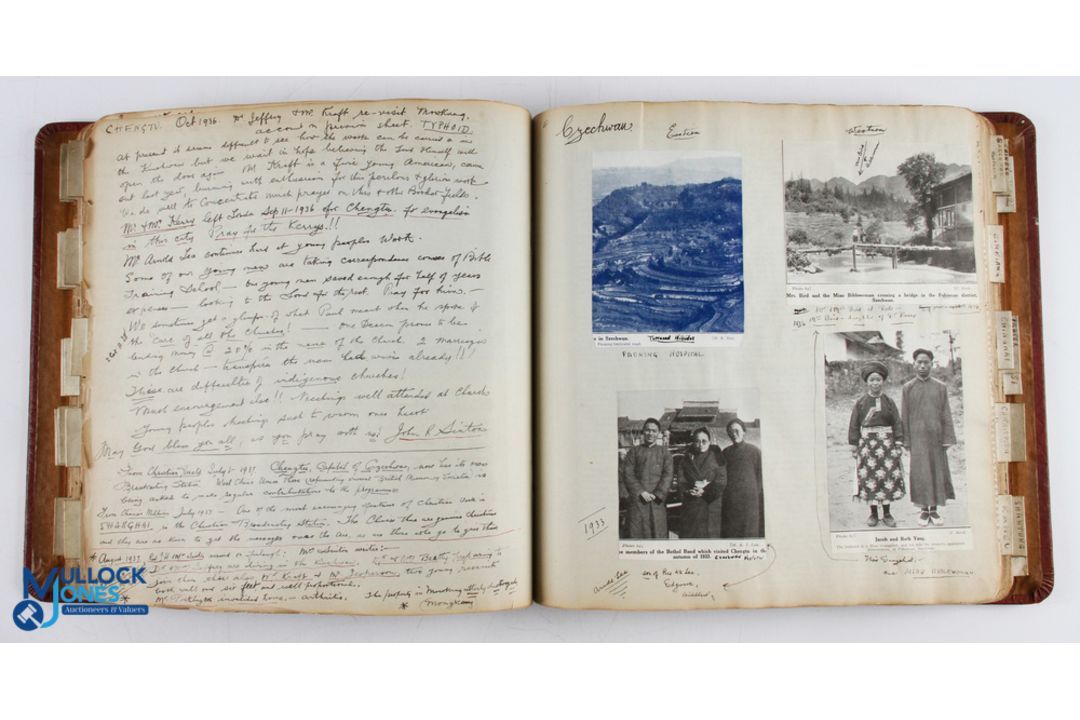 1930-1940 China Inland Mission Scrap Book, handwritten notes on the mission's work in China - Image 4 of 4