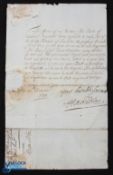 Lancashire - Military Recruitment 1711 - Letter signed by James Douglas - 4th Earl of Hamilton, Lord