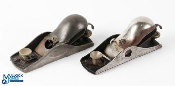 2x Early Stanley No. 18 Knuckle Joint Cap Block Plane 6.25