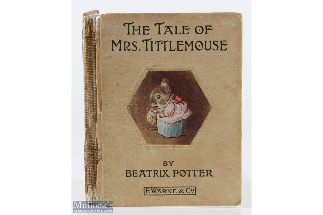 Book - First Issue of Beatrix Potter The Tale of Mrs Tittlemouse, F Warne & Co, 1910 first