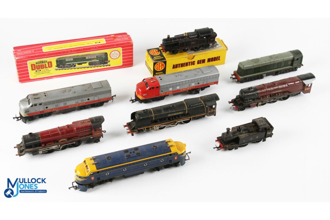 00 Gauge Locomotives, a mixed collection to include Tri-ang R50 (in need of repair) R52, R55,