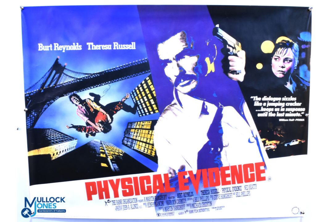 Original Movie/Film Poster - 1989 Physical Evidence Burt Reynolds 40x30" approx. folds, kept