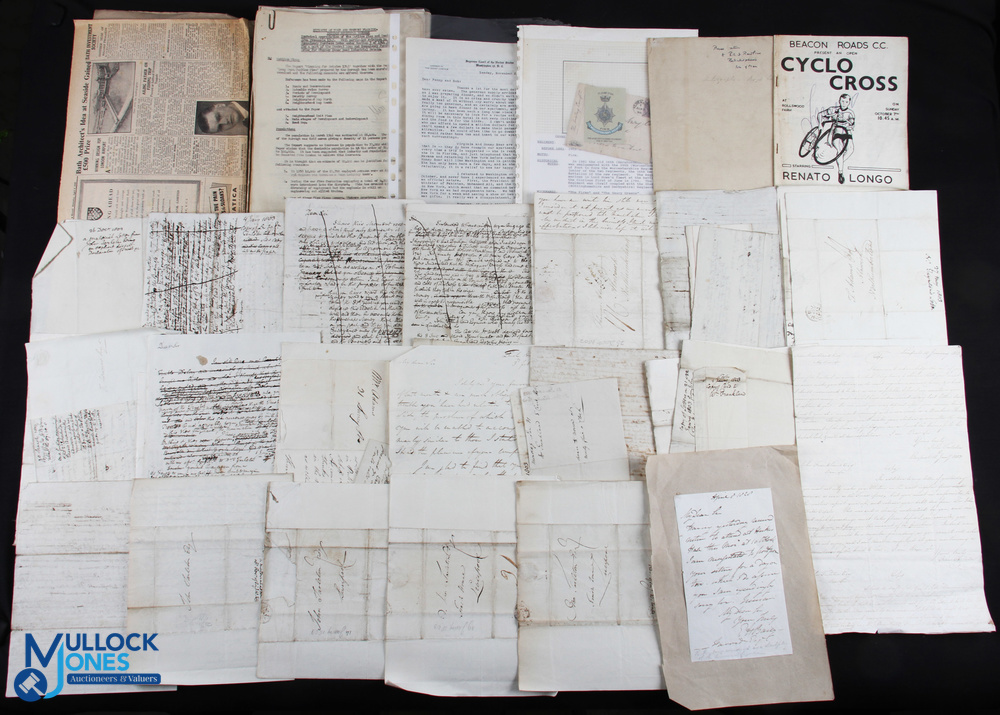 Ephemera/Historical Letters large bundle of late 18th/early 19thc letters in need of further