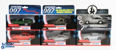 Corgi James Bond 007 Diecast Vehicles, a mixed lot of 6 from a set of 20, in original boxes
